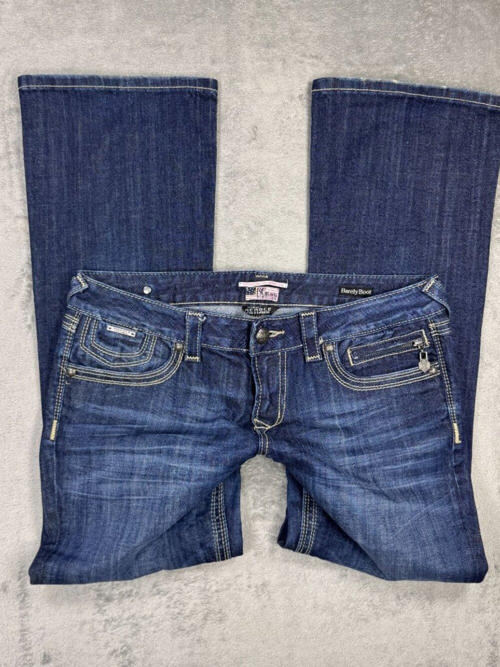 Y2K 2000s Rerock Express Low Rise Bootcut Jeans Womens 12S Western Grunge